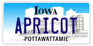 APRICOT  license plate in IA