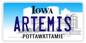 ARTEMIS  license plate in IA