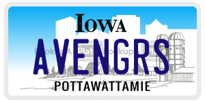 AVENGRS  license plate in IA