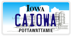 CAIOWA  license plate in IA