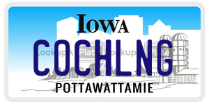 COCHLNG  license plate in IA