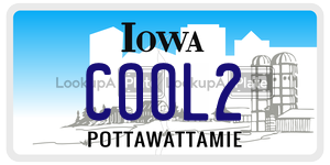 COOL2  license plate in IA