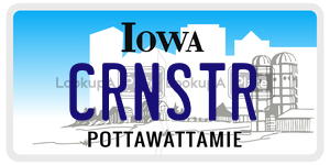CRNSTR  license plate in IA