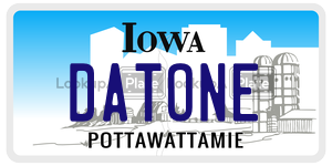 DATONE  license plate in IA