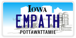 EMPATH  license plate in IA