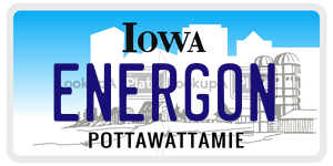 ENERGON  license plate in IA