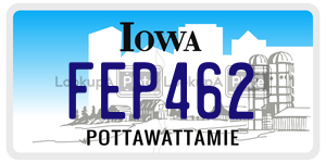 FEP462 license plate in Iowa