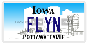 FLYN  license plate in IA