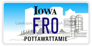 FRO  license plate in IA