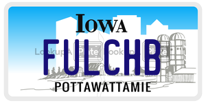 FULCHB  license plate in IA