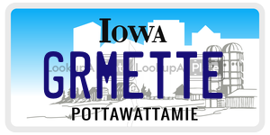 GRMETTE  license plate in IA