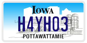 H4YHO3  license plate in IA