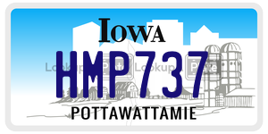 HMP737  license plate in IA