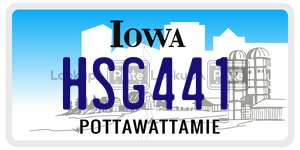 HSG441  license plate in IA