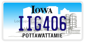 IIG406  license plate in IA