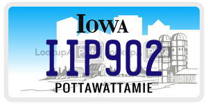 IIP902  license plate in IA