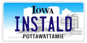 INSTALD  license plate in IA