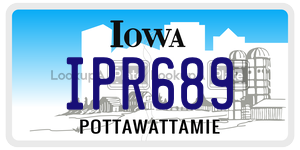 IPR689  license plate in IA