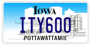 ITY600  license plate in IA