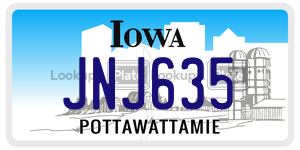 JNJ635  license plate in IA