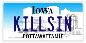 KILLSIN  license plate in IA
