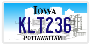 KLT236  license plate in IA