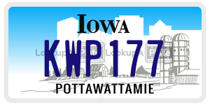 KWP177  license plate in IA