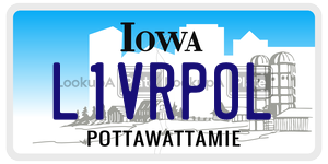 L1VRPOL  license plate in IA