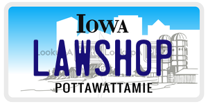 LAWSHOP  license plate in IA