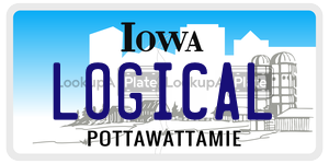 LOGICAL  license plate in IA