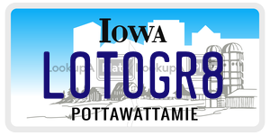 LOTOGR8  license plate in IA