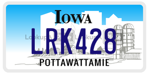 LRK428  license plate in IA