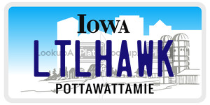 LTLHAWK  license plate in IA