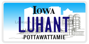 LUHANT  license plate in IA
