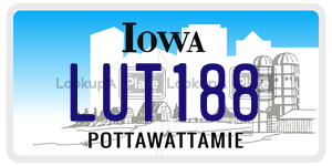 LUT188  license plate in IA