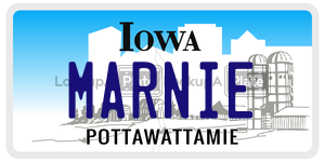 MARNIE  license plate in IA