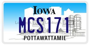 MCS171  license plate in IA