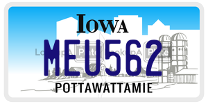 MEU562  license plate in IA