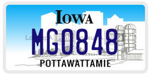 MG0848  license plate in IA