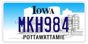 MKH984  license plate in IA