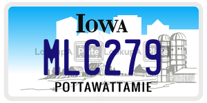 MLC279  license plate in IA