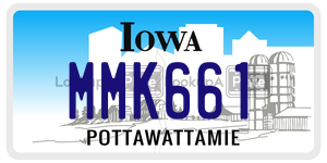 MMK661 license plate in Iowa