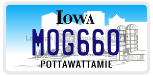 MOG660  license plate in IA