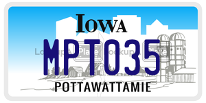 MPT035  license plate in IA