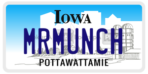 MRMUNCH  license plate in IA