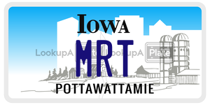 MRT  license plate in IA