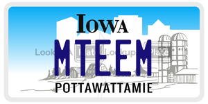 MTEEM  license plate in IA