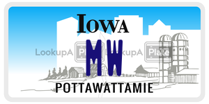 MW  license plate in IA