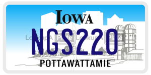 NGS220  license plate in IA