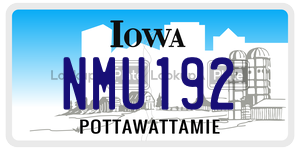 NMU192  license plate in IA